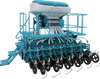 Pneumatic 12-row Double Seeder with 600 L Hopper