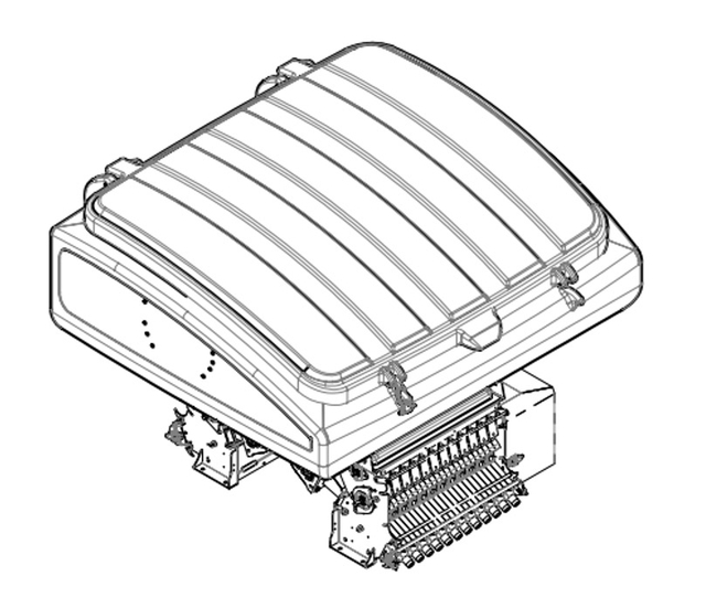 Pneumatic seeder 24 outlet