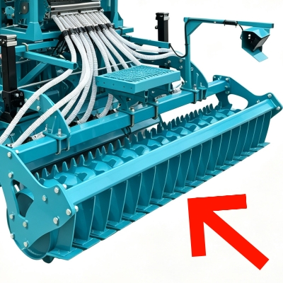 Toothed Packer Roller for Wet and Variable Soil Conditions